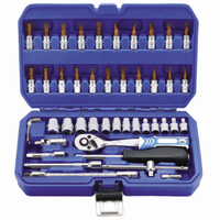 Kit d'outils à main en acier au carbone de 46 pièces, jeu de clés à douilles de qualité supérieure, OEM