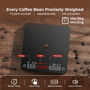 Balance de cuisine intelligente, balance à café numérique avec minuteur - Product Image 5