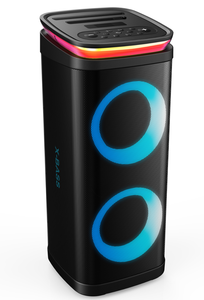 Xách tay Đảng loa với RGB LED chiếu sáng đôi 6.5inch lớn mạnh mẽ được xây dựng trong Microphone ba mặt nướng thiết kế - Product Image 3