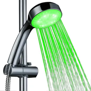 Robinet de baignoire à température de couleur RVB Douche LED intelligente dissimulée