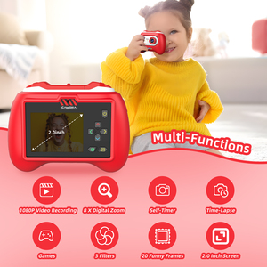 Cámara HD con Temática de Santa Claus para Niños, Grabación de Video 1080P y Fotos Creativas para Jóvenes Fotógrafos, Incluye Tarjeta SD - Product Image 4