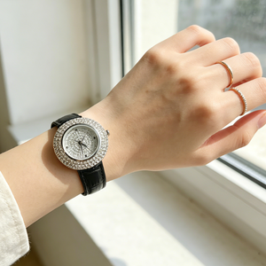 Orologi personalizzati da <span class=keywords><strong>donna</strong></span> in lega al quarzo con quadrante in vetro 32mm e <span class=keywords><strong>cinturino</strong></span> in <span class=keywords><strong>pelle</strong></span> movimento giapponese - Product Image 1