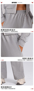 OEM/ODM 2026 Conjunto Deportivo de 2 Piezas para Mujer, Reversible, Tallas Grandes, Chaqueta y Pantalones Jogger, Transpirable, Spandex/Algodón - Product Image 3