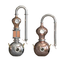 Distillateur manuel à reflux en cuivre rouge pour la production de Vodka, Gin, Rhum, Whisky et de parfums, alimenté au gaz naturel