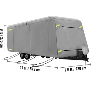 Cubierta ligera impermeable de 4 capas no tejida Camper se adapta a 27-30ft Travel Trailer RV Cover - Product Image 1