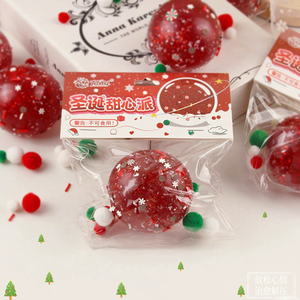 ลูกบอลบีบมอลต์แคนดี้ธีมคริสต์มาส ประดับกลิตเตอร์ บีบแล้วคืนตัวช้า ของเล่นเสริมประสาทสัมผัส สำหรับตกแต่งวันหยุดและคลายเครียด - Product Image 3