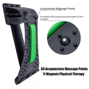 Masajeador de espalda y cuello con nivel ajustable, dispositivo de estiramiento, masaje, alivio del dolor, soporte lumbar, estirador de columna vertebral - Product Image 5