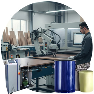 Adhesivo de laminación de fusión en caliente <span class=keywords><strong>PUR</strong></span> para carpintería resistente al calor y productos químicos para tableros de densidad paneles de madera y plástico cuero de PVC - Product Image 5