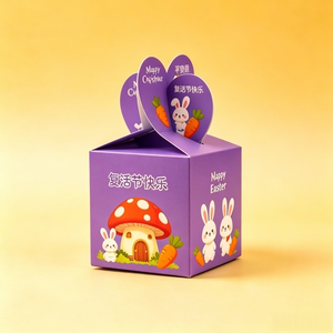 Cute Bear Unicorn <strong>Easter</strong> <strong>Gift</strong> <strong>Box</strong> Heart Top Foldable Paper <strong>Box</strong> <strong>Easter</strong> Party Candy Fruit Packaging <strong>Box</strong> - Product Image 2