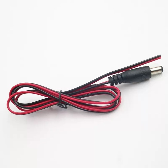 DC Cable 5.5mm*2.1mm /5.5*2.5mm/4.0x1.7mm/ 3.5x1.35mm Red Black Male to  Barrel Plug DC Cord for CCTV