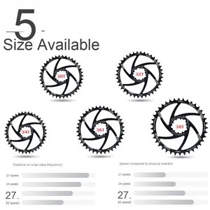 Vxm trực tiếp gắn kết xe đạp quây & chainwheel 30t/32t/34t/36t/38t/40t cho <span class=keywords><strong>gxp</strong></span> tích hợp cho xe đạp đường MTB BMX cruisers - Product Image 1