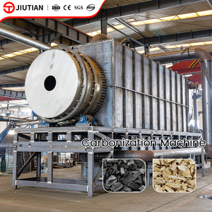 Ligne de production de carbonisation continue pour coques de noix de coco, sciure de bois, crédits carbone, usine de carbonisation de biomasse - Product Image 1