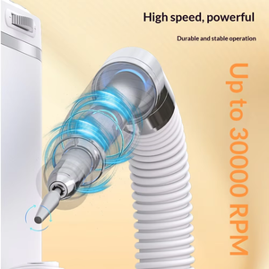 Perceuse à ongles professionnelle portable rechargeable 2-en-1 avec moteur sans balais, faible bruit et aspirateur de poussière pour salons de manucure - Product Image 5