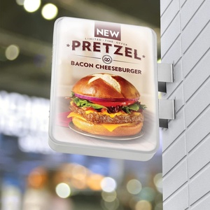 LED <b>Light</b> Box Business <b>Sign</b> Outdoor Double-Sided Wall Mounted Waterproof Advertising Lightbox Business Logo Signs for Cafe Bar - Product Image 3