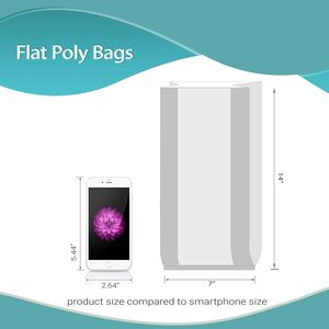Bolsas de Almacenamiento de Polietileno Transparente, Rectangulares de 7 x 14, con Abertura Superior, para Organizar Alimentos en la Cocina, Multiusos - Product Image 4