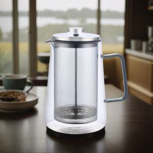 Presse française en acier inoxydable cafetière portable presse française presse à verre française fabricant - Product Image 6