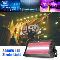 Luz Estroboscópica LED RGBW DMX512 de Alta Potencia de 3000W para Escenarios, DJ, Bares, Discotecas y Clubes Nocturnos