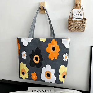 حقيبة قماشية بألوان مخصصة للترويج بنمط الزهور - Product Image 5