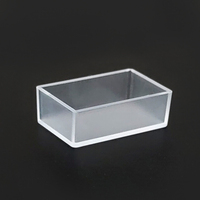 Boîte de rangement transparente en plastique pour aquarelle vide de 3,6 ml, format panier complet, 30*19*10mm, Art Kreation PC01T, 500 pièces/paquet