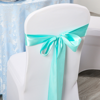 Satin Chaise Ceintures Cravates Décoration Chaise Arcs Élastique Stretch Événement Fête De Mariage Banquet Spandex Chaise Couvre