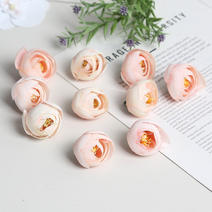 Cabezas de Flores Artificiales de Capullo de Té Lichao, Mezcla de Seda, Decoraciones Florales para Bodas, Accesorios Florales - Product Image 2