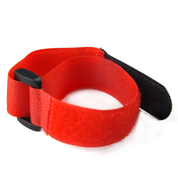 Attaches-câbles auto-adhésifs élastiques personnalisables réutilisables, écologiques, avec boucle réglable, 100% nylon, adhésif puissant