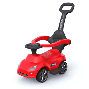 جديد مضاد للسقوط <span class=keywords><strong>3</strong></span> في 1 للأطفال من عمر 1 إلى <span class=keywords><strong>3</strong></span> سنوات ، راكب رضيع متعدد الوظائف بأربع عجلات مع قضيب دفع - Product Image 5