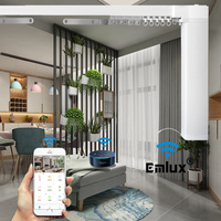 Moteur de rideau électrique intelligent Tuya Smart Life WIFI Zigbee avec rail en aluminium