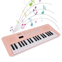 37 Key Electronic Keyboard Piano 200 Tones 200 Rhythms 35 Demos Musical Instrument with Microphone Dual Power Mode Portable Musi