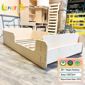 <span class=keywords><strong>Cama</strong></span> Montessori de Madera para Niños Pequeños con Almacenamiento, para Dormir Junto a los Padres, para el Dormitorio, Cunas Modernas para Bebés - Product Image 3
