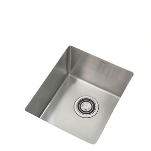 Lavello da Cucina a Vasca Singola 15 X 17 Pollici in Acciaio Inox 16 Gauge, Rettangolare, da Incasso, Superficie Spazzolata - Product Image 1