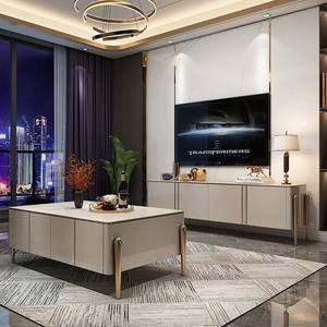 מודרני חדר אוכל נירוסטה מזנון ארון מזנון עץ אחסון קבינט למטבח קונסולת שולחן לכניסה דרך - Product Image 6