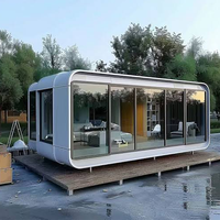 Villa modulaire 20/40 pieds, Cabine mobile Apple, Maison préfabriquée, Bureau, Hôtel, Cabine mobile, Conteneur, Cabine Apple de luxe