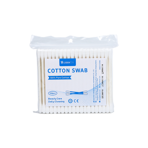 Hisopos de Papel con Punta Redonda, 100 Unidades/Bolsa, Hisopos de Papel Envueltos Individualmente, Hisopos Q-Tips - Product Image 2