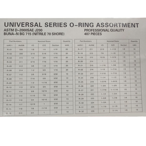 Kit de Reparación de Juntas Tóricas Dingqing 407, Surtido Universal de 407 Piezas, Sellos de Goma NBR de Calidad Profesional - Product Image 4