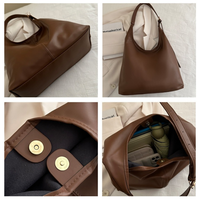 Sac à bandoulière rétro tendance style coréen élégant sac fourre-tout sous le bras à la mode sac pour femme 2025