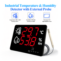 Thermomètre hygromètre numérique avec sonde externe en métal haute température, transmetteur RS485 Modbus pour la surveillance environnementale