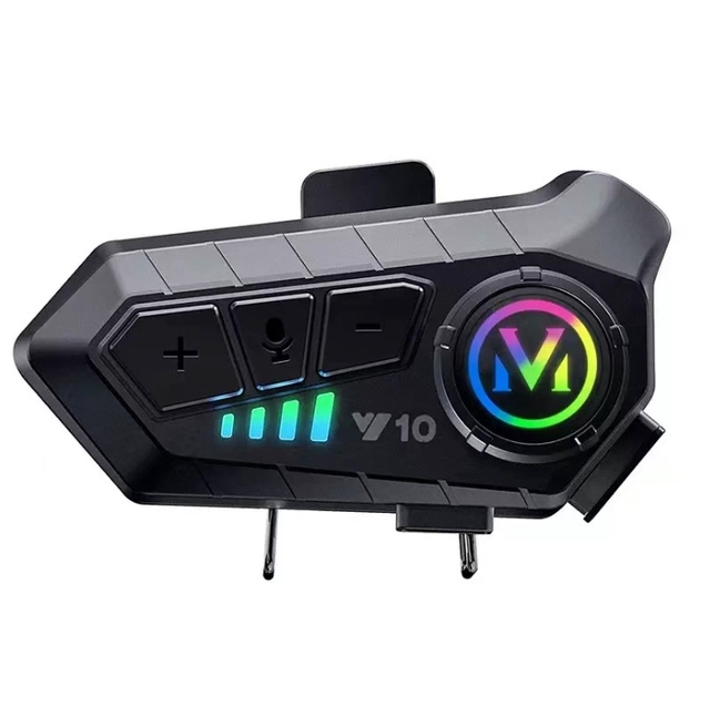Y10-2X Motorcycle Helmet BT Headset Wireless Headphones Noise Reduction, HiFi Stereo Speakers Compatible with All Helmets