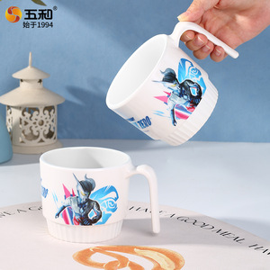 Five And Ultraman Zero Kids Tableware Set Melamine Compartment Plate Bowl Cup Spoon Cartoon Design For Children - Product Image 4