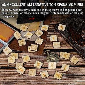 Jeu de table Jetons Fantasy Hero et <span class=keywords><strong>Monster</strong></span> Token Ensemble de 112 pièces Parfait pour Donjons & Dragons et Pathfinder - Product Image 4