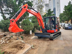 Excavadora pequeña Kubota KX163 de 5.6 toneladas de segunda mano, muy vendida, equipo de excavación hidráulico original de Japón - Product Image 4