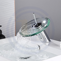 Robinet mitigeur de lavabo salle de bains, eau chaude, robinet de salle de bains, robinet de cascade en laiton
