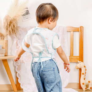 OEM Service <span class=keywords><strong>Hook</strong></span> & <span class=keywords><strong>Loop</strong></span> tahan air Polyester bayi balita makan baju oto kustom Logo tanpa lengan bayi oto - Product Image 3