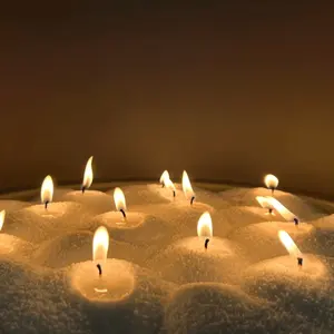 价格合理的可燃沙子手工黑蜡烛蜡散装香味蜡烛
