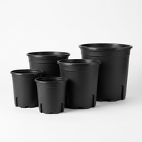 Pots de pépinière durables et légers en PP biodégradable de 15 gallons avec trou de drainage pour une utilisation à la maison, dans le jardin, en extérieur ou sur le sol