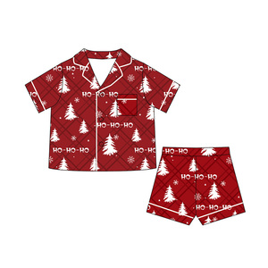 2 Pcs Summer Short Sleeve Cotton <strong>Pyjamas</strong> Women's Sleepwear Bamboo Pajamas Loungewear Sets - Product Image 3