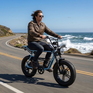 Bicicleta Eléctrica Clásica Vintage con Batería Extraíble, Bicicleta Eléctrica con Llantas Anchas para Desplazamientos y Regalos - Product Image 3