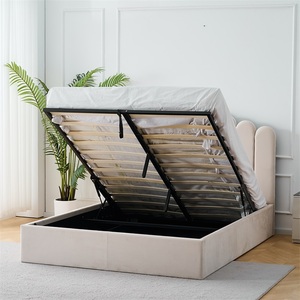 <span class=keywords><strong>Letto</strong></span> Contenitore Contemporaneo in Velluto Rosa, Personalizzabile nelle Misure Queen e King, Design Moderno Morbido con <span class=keywords><strong>Testiera</strong></span> Trapuntata - Product Image 2