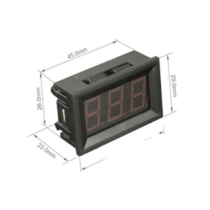 Mini LCD Digital <strong>Voltmeter</strong> Green 0.56" Inch LED Digital <strong>Voltmeter</strong> <strong>DC</strong> 0-40V Three Wires Volt Meter with 20cm Wire for Car - Product Image 3