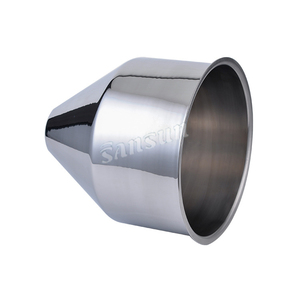 Funil de aço inoxidável sanitário do produto comestível 1.5 Tri braçadeira usinada para a indústria cervejeira Use a conexão da solda - Product Image 2